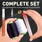 36‑Piece Big Eye Steel Needle Set – Long Thin Sewing & Quilting Needles for DIY Embroidery, Mending & Craft Projects